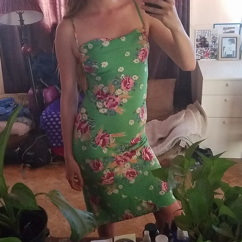 Real Silk Floral Dress